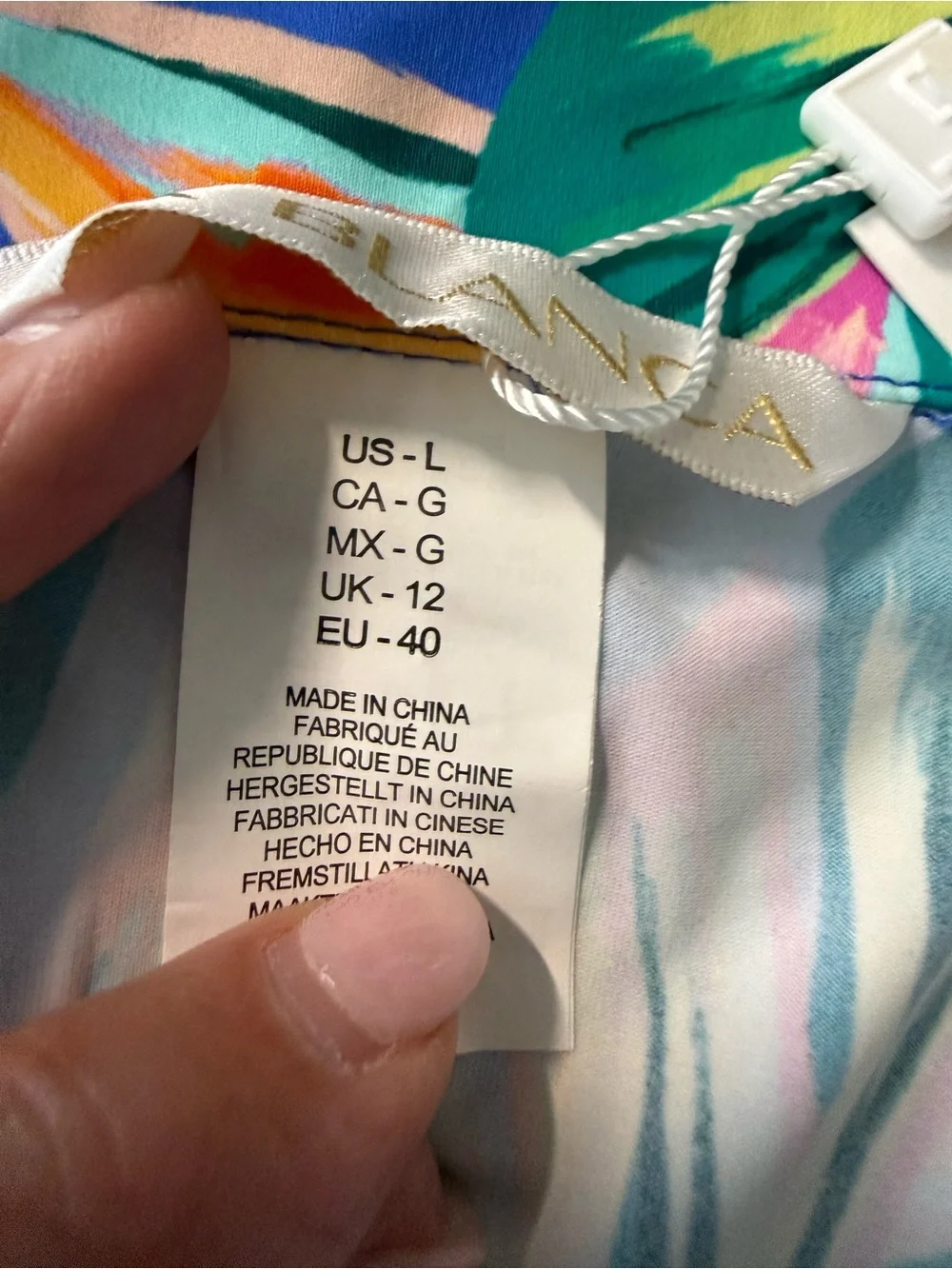 La Blanca Vibrant Blue Tropical Leaf Resort Wear Loungewear Set NEW - Picture 2 of 12